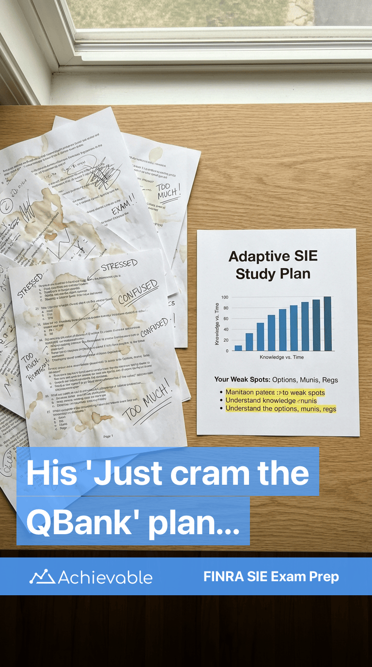 His 'Just cram the QBank' plan...