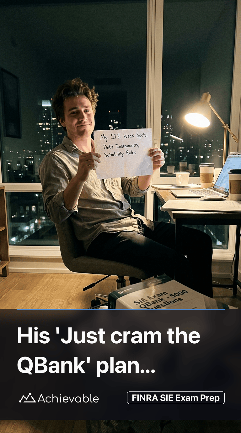 His 'Just cram the QBank' plan...